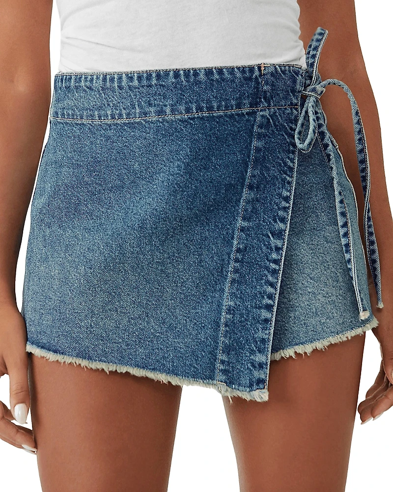 Free People We The Emmy Denim Skort