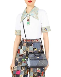 Small Sicily Bag in Patchwork Denim