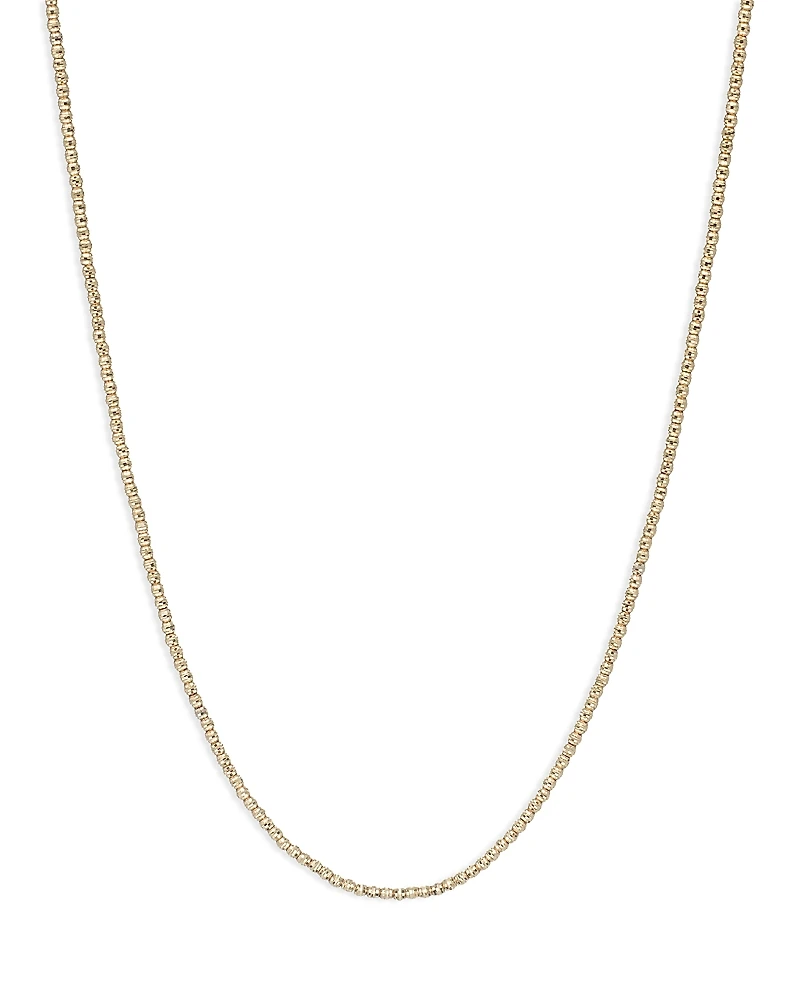 Adina Reyter 14K Yellow Gold Small Textured Bead Link Statement Necklace, 15-16