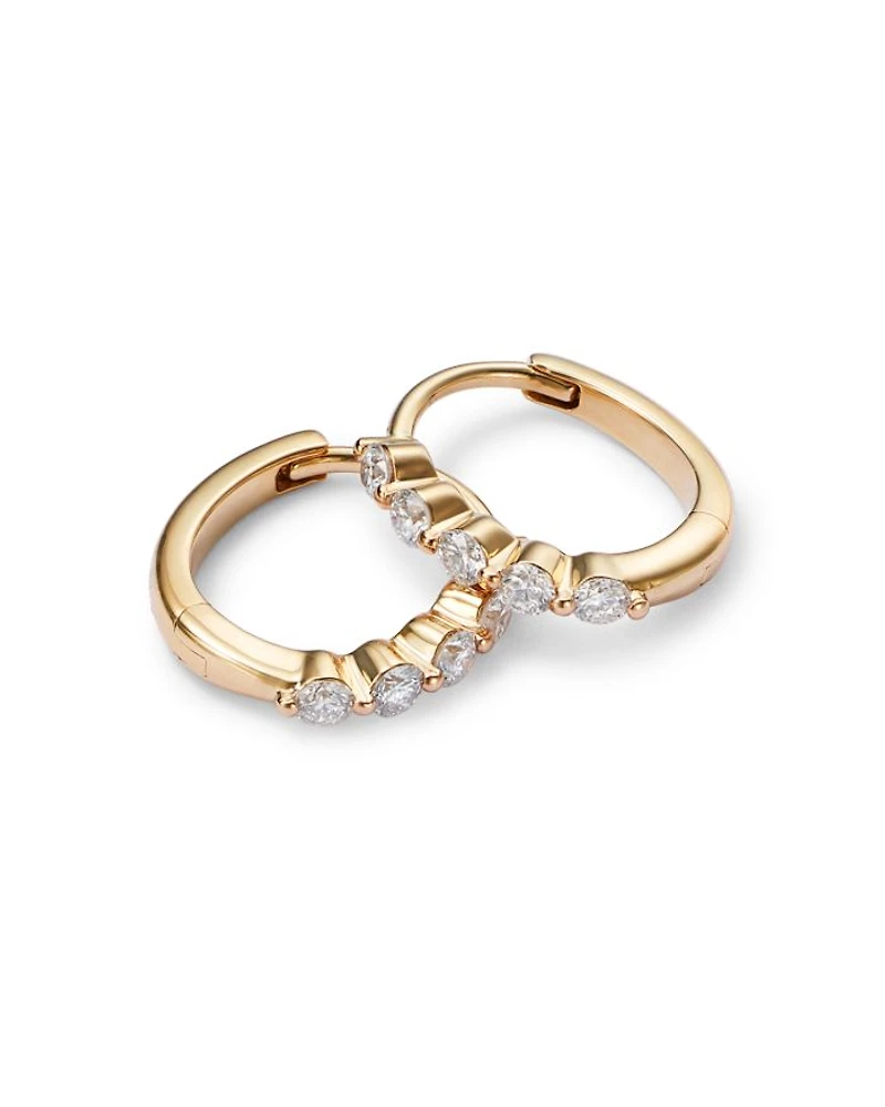 Diamond Mini Hoop Earring Collection 14K Gold, 0.25 tcw