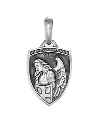 Men's St. Michael Amulet in Sterling Silver, 26mm
