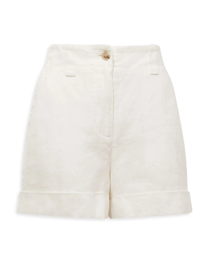 Demi Garment Dyed Linen Shorts
