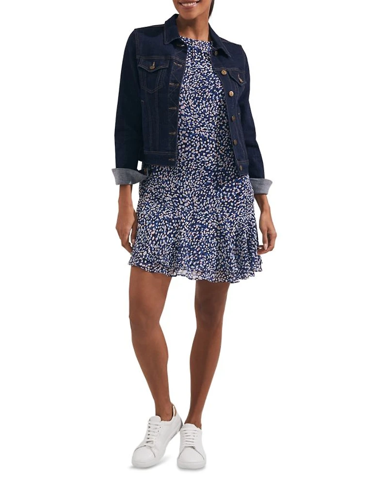Sadie Printed Flounce Hem Dress