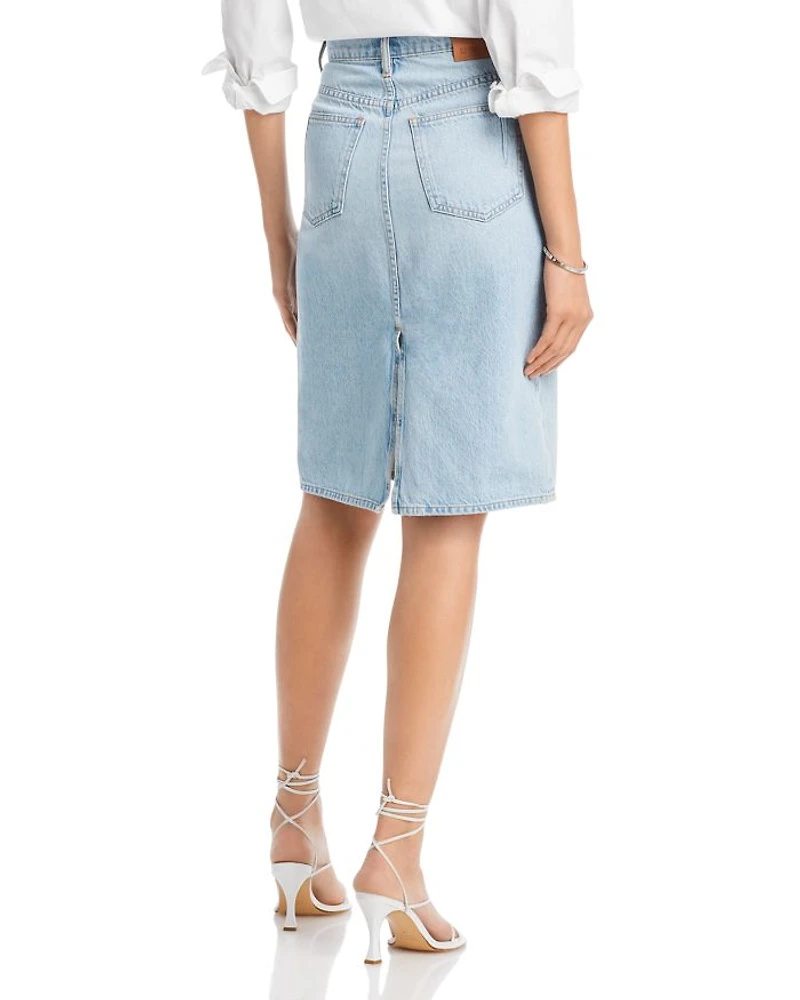 Cotton Juliet High Rise Denim Skirt