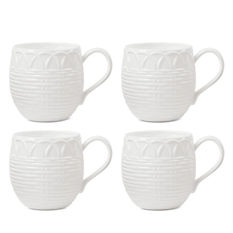 Wicker Creek Mugs, Set of 4