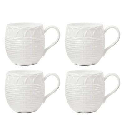 Lenox Wicker Creek Mugs, Set of 4