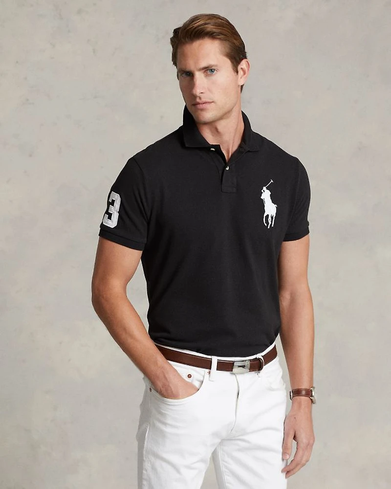Big Pony Custom Slim Fit Mesh Polo Shirt