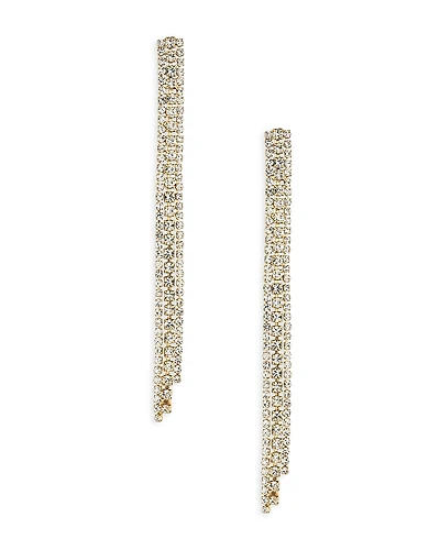Ettika Your Moment Cubic Zirconia Linear Drop Earrings