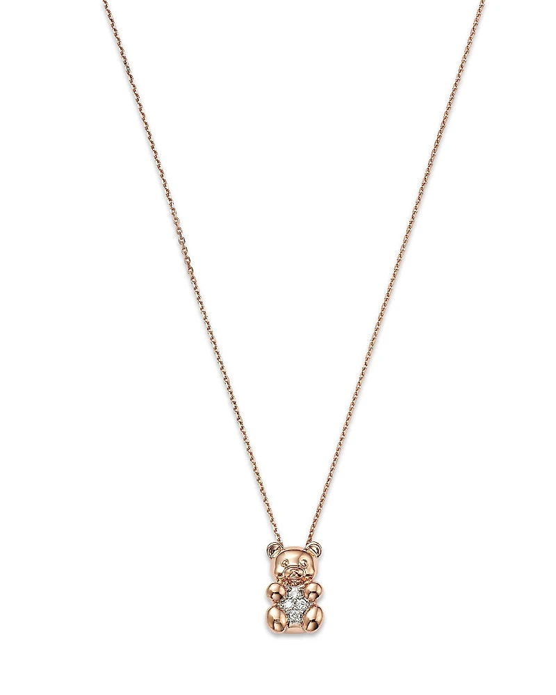Bloomingdale's Fine Collection Diamond Gummy Bear Pendant Necklace