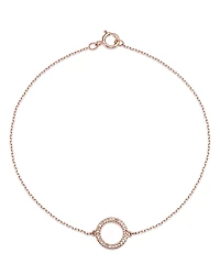 Bloomingdale's Fine Collection Diamond Circle Link Bracelet