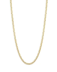 Milanesi And Co 18K Yellow Gold on Sterling Silver 6mm Mariner Link Chain Necklace