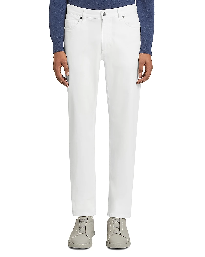 Zegna Gabardine City Slim Straight Fit Jeans