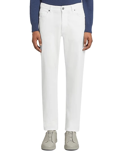 Zegna Gabardine City Slim Straight Fit Jeans