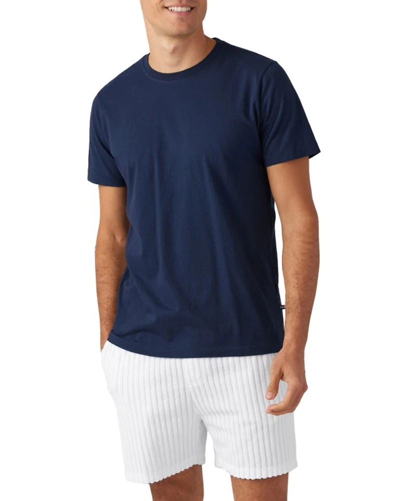 Riviera Cotton Blend Terry Regular Fit Drawstring Shorts