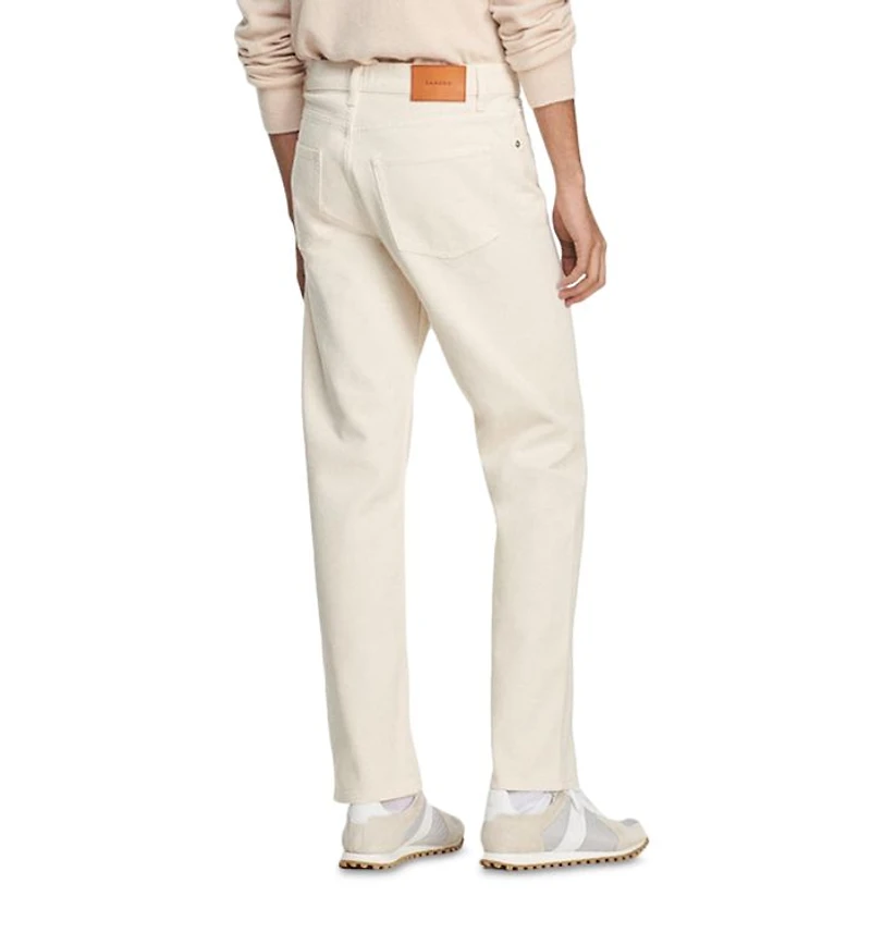 Straight Leg Jeans Ecru