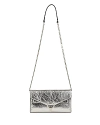 Sandro Yza Metallic Leather Convertible Crossbody
