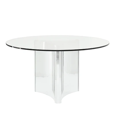 Bernhardt Abbot Dining Table, Silver