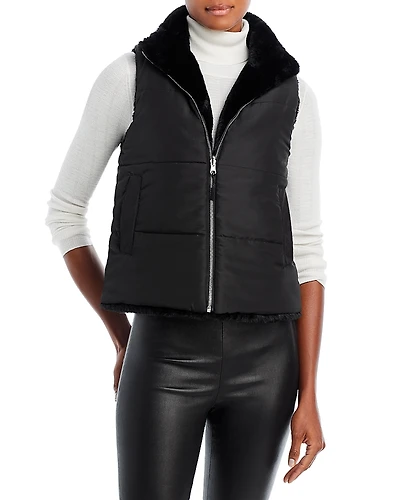 Echo Callum Reversible Faux Fur Zip Vest
