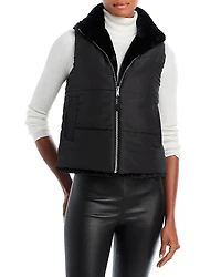 Echo Callum Reversible Faux Fur Zip Vest