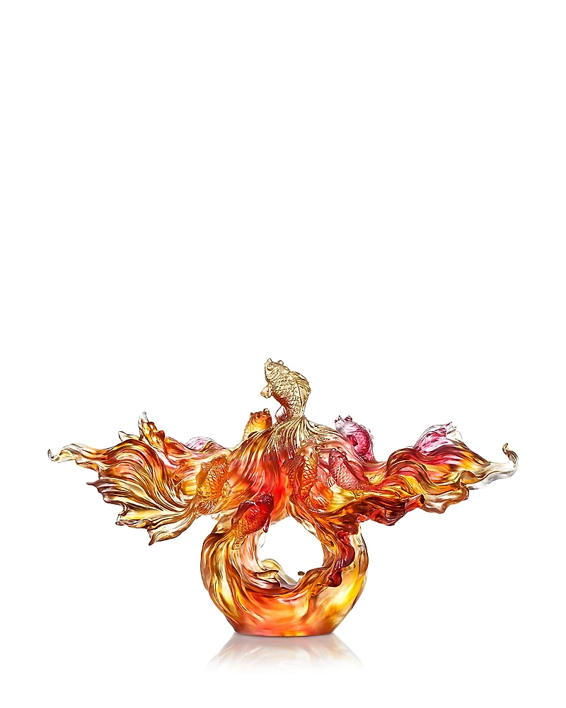 Liuli Rising New Era Goldfish Sculpture