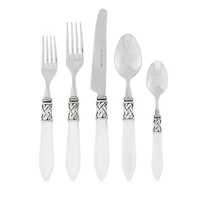 Aladdin Antique White 20 Piece Flatware Set