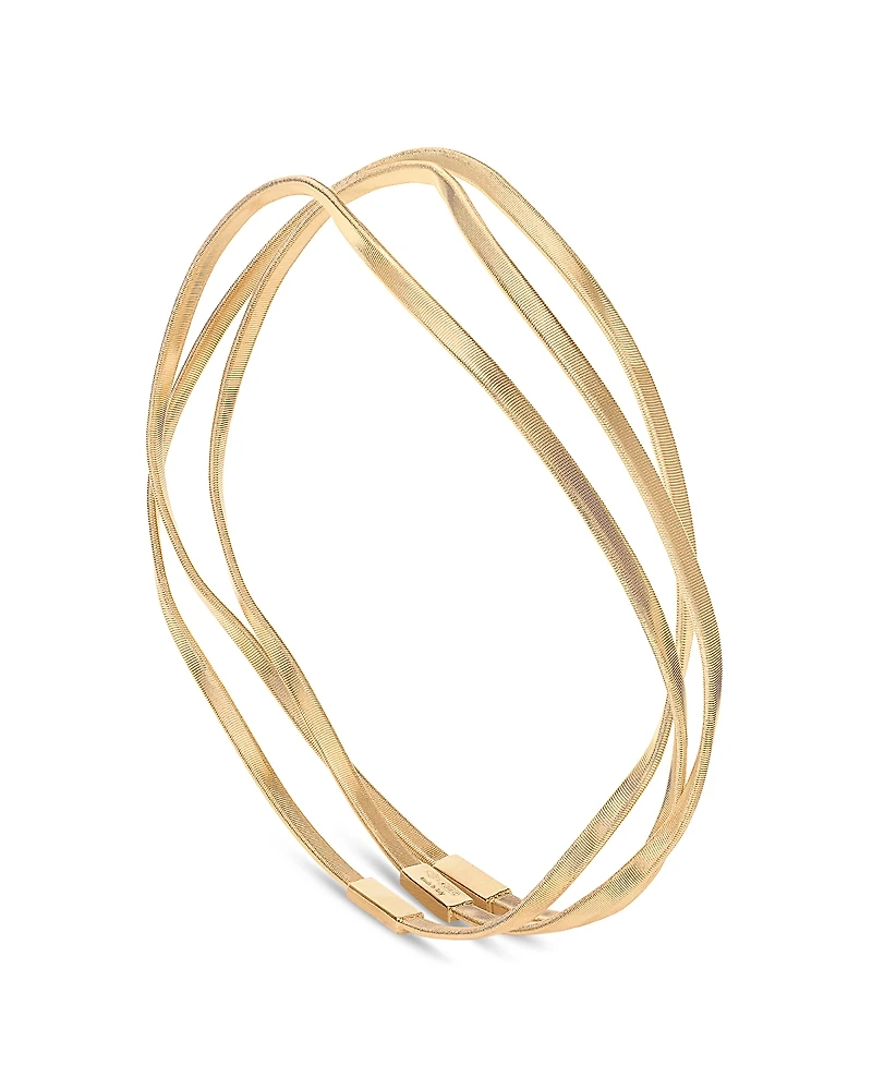 Marco Bicego 18K Yellow Gold Marrakech Three Strand Bangles
