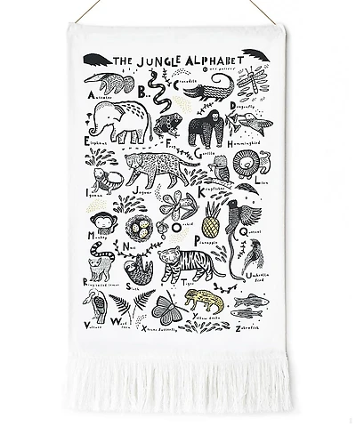 Wee Gallery Jungle Alphabet Printed Tapestry - All Ages