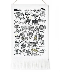 Wee Gallery Jungle Alphabet Printed Tapestry - All Ages