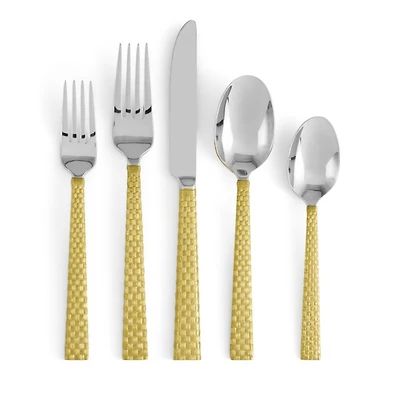 Palm Gold 5-Piece Place Setting