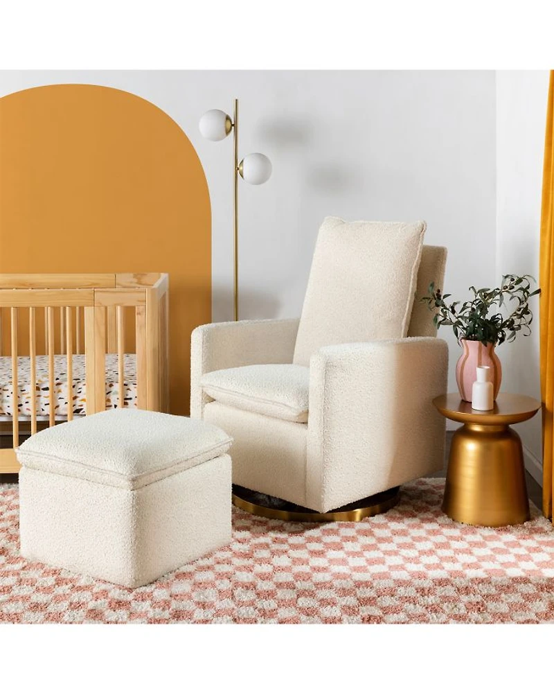 Cali Storage Ottoman in Boucle