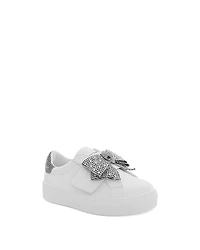 Kurt Geiger London Girls' Mini Laney Bow Embellished Sneakers - Toddler, Little Kid, Big Kid
