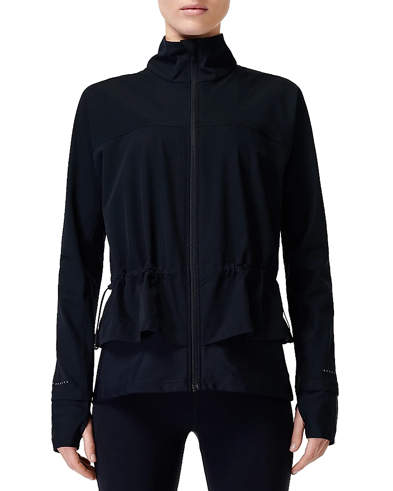 Fast Lane Peplum Running Jacket