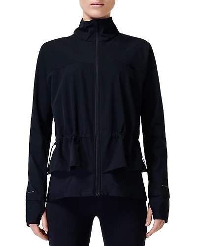 Fast Lane Peplum Running Jacket