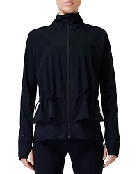 Fast Lane Peplum Running Jacket