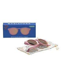 Pretty Pink Keyhole Polarized Mirrored Lens Sunglasses