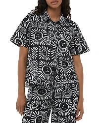 Whistles Sunman Print Bowling Shirt