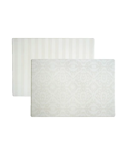 Wander & Roam Reversible Baby PlayMat - Emerson Ikat + Jack Stripe Design - Soft, Non-Toxic Foam - Waterproof, Easy to Clean