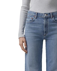 Harper Mid Rise Wide Leg Jeans Flash