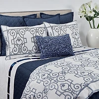 Ann Gish Faux Linen Coverlet Set