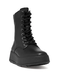 Women's F Mode Leather Platform Ankle Boots