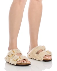Women's Arizona Big Buckle Shearling Slide Sandals