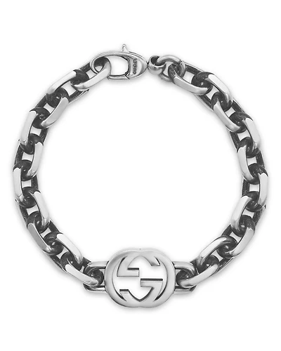 Sterling Silver Interlocking Chain Bracelet