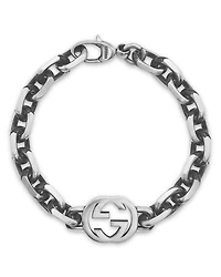 Sterling Silver Interlocking Chain Bracelet