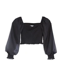 Girls' Chloe Sheer Sleeve Top - Big Kid