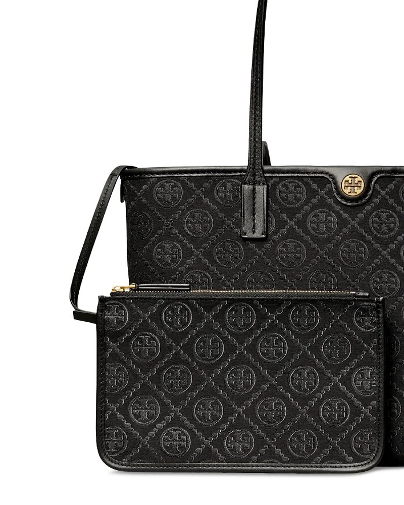 Small T Monogram Zip Tote