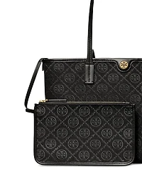 Small T Monogram Zip Tote