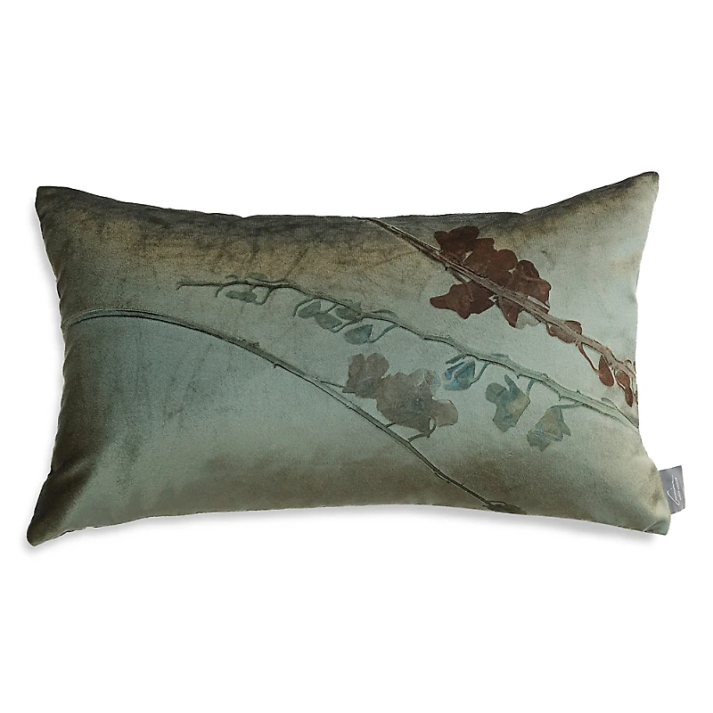 Aviva Stanoff Kohl Orchid Cinder Signature Velvet Collection Pillow 12 x 20
