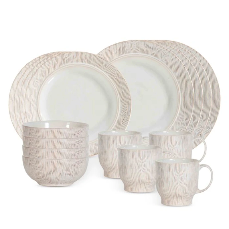Blenheim Oak 16 Piece Dinnerware Set