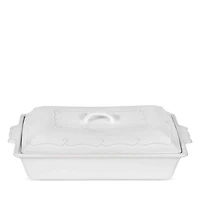 Berry & Thread Lidded Baker 13"