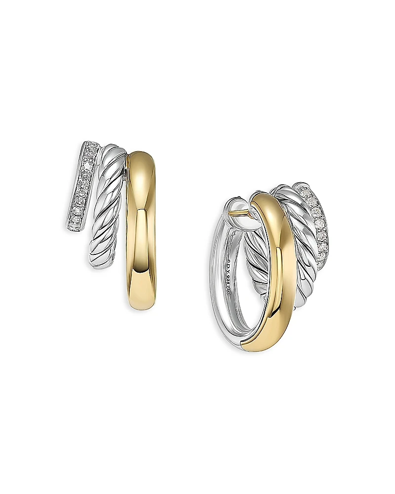 David Yurman Dy Mercer Multi Hoop Earrings